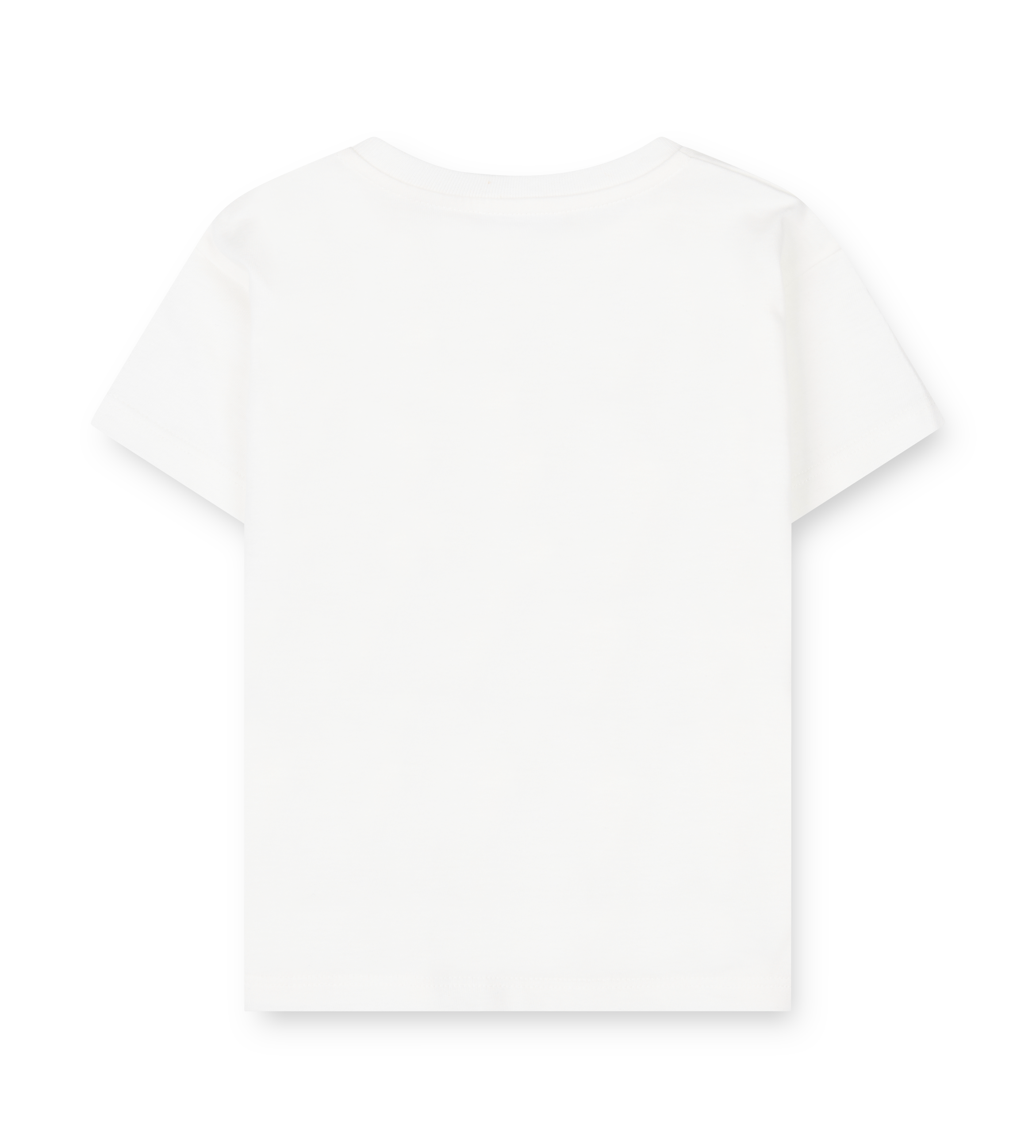 White t-shirt with Gucci logo and bear design on a white background