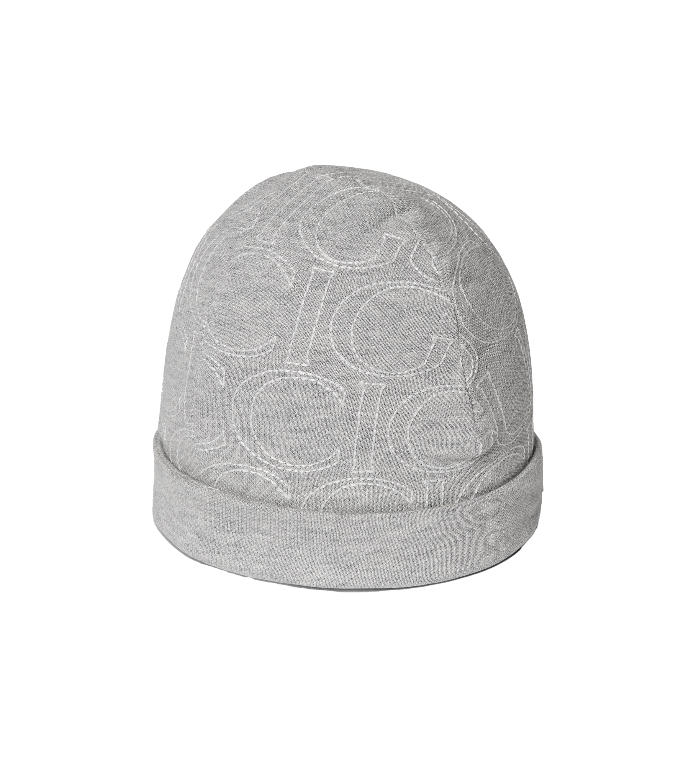 Baby Hat Embroidery Grey