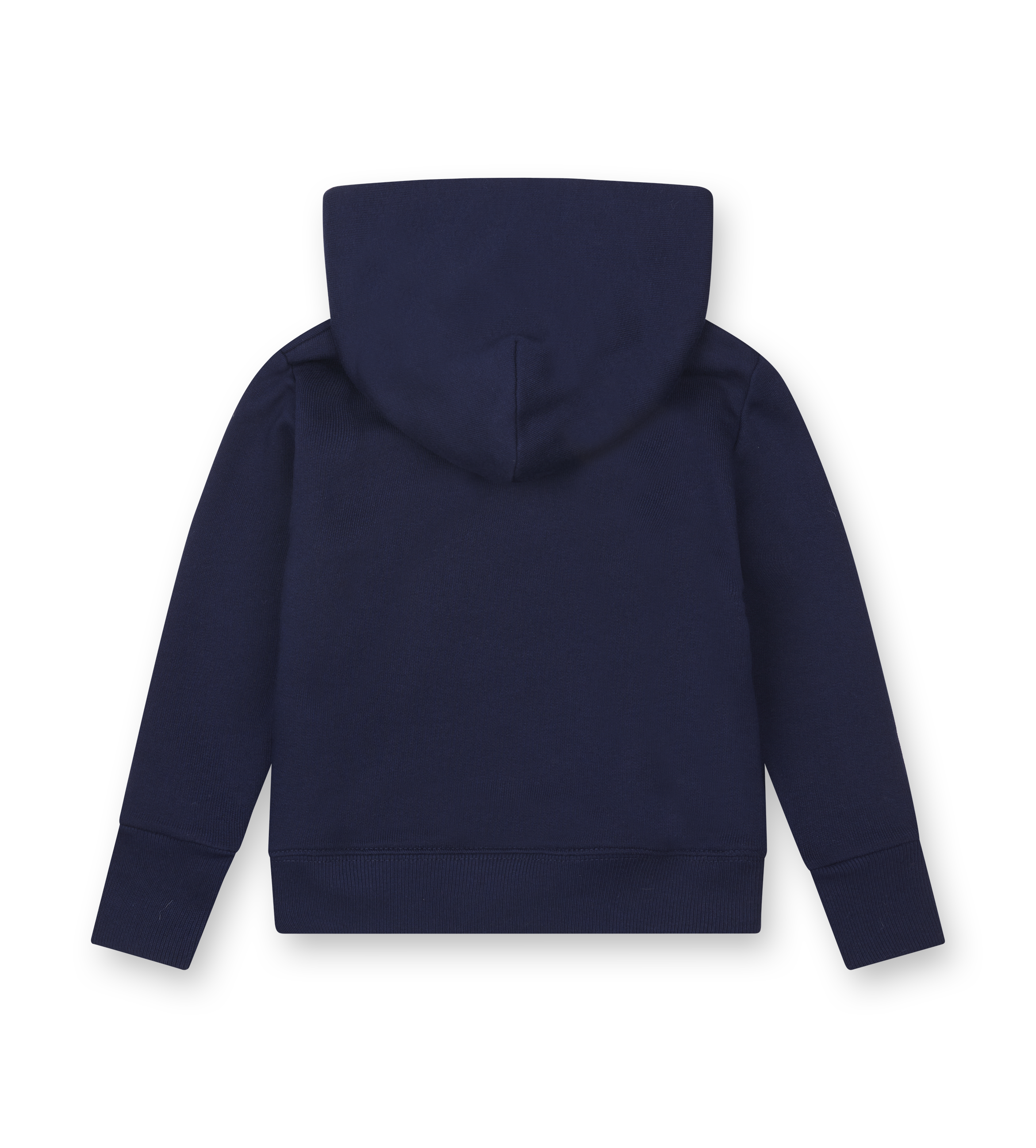 Navy blue hoodie on a white background