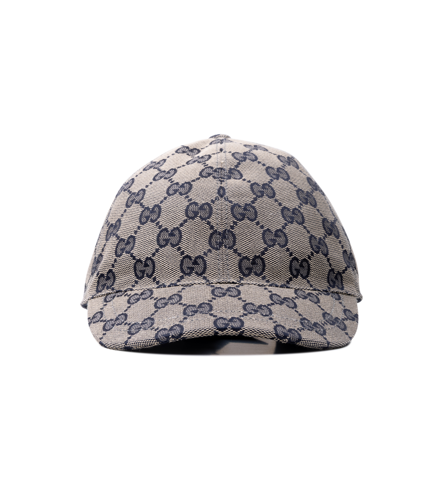 Gucci Original GG Canvas Baseball Hat in Beige and Blue (Kids)