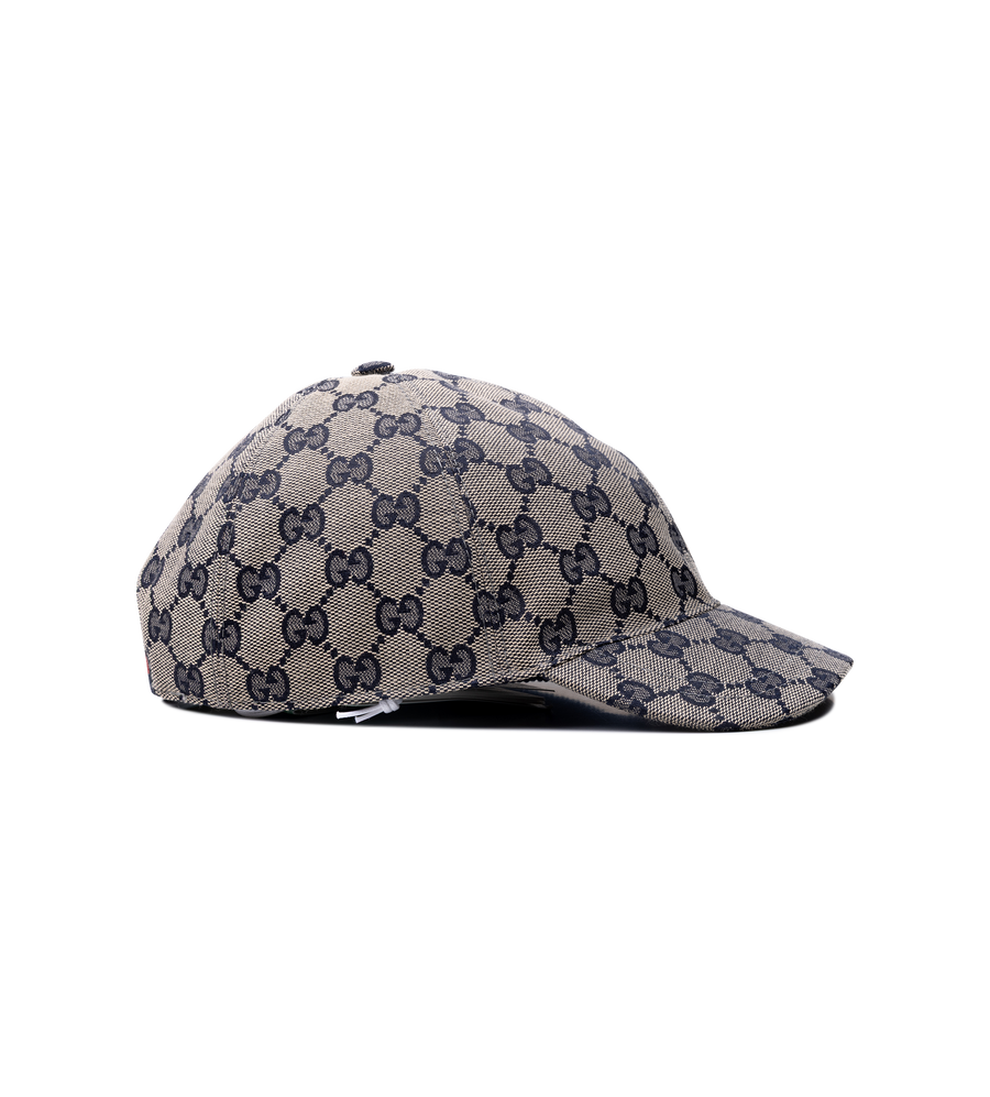 Gucci Original GG Canvas Baseball Hat in Beige and Blue (Kids)