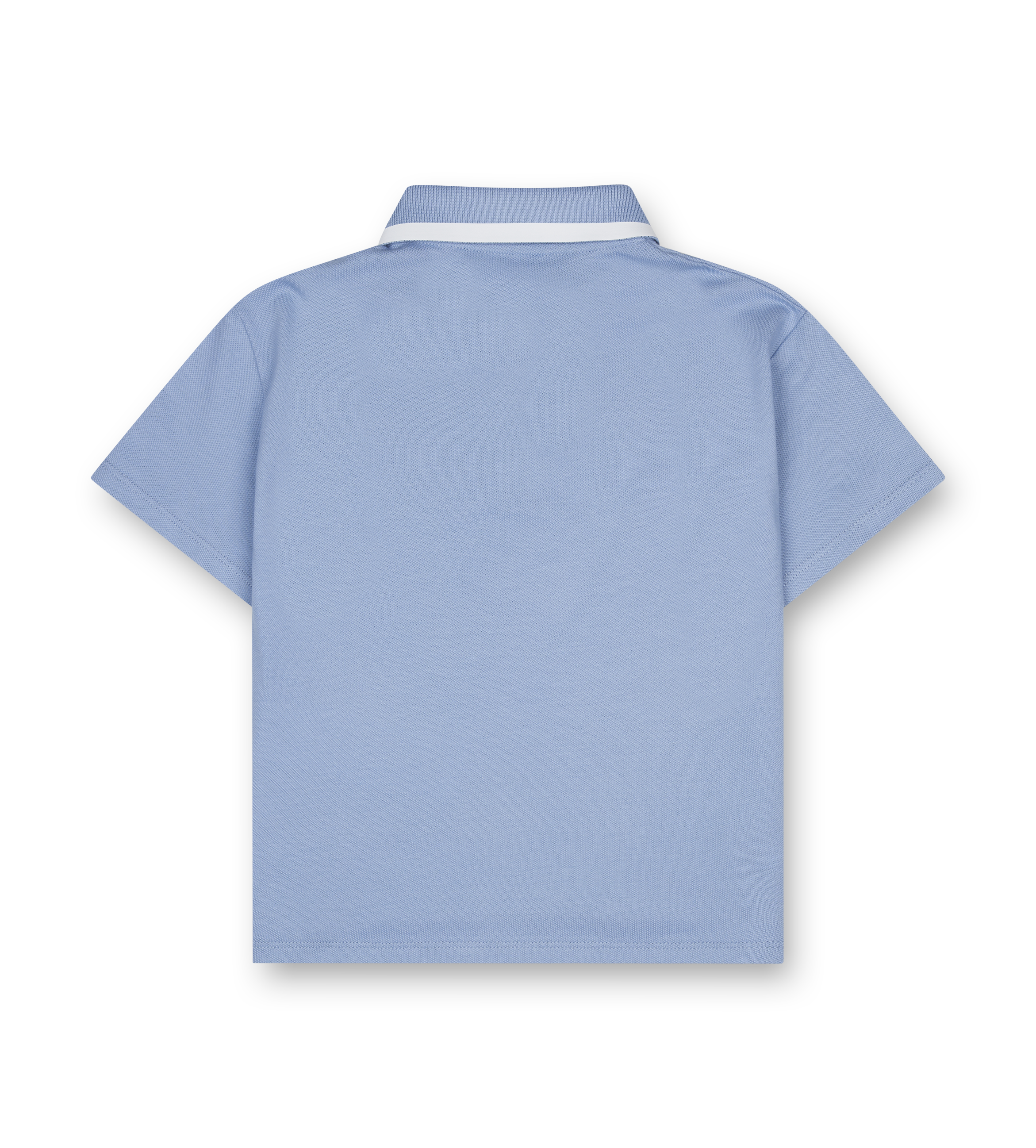 Gucci Printed Collar Cotton Polo Shirt Light Blue (Baby)