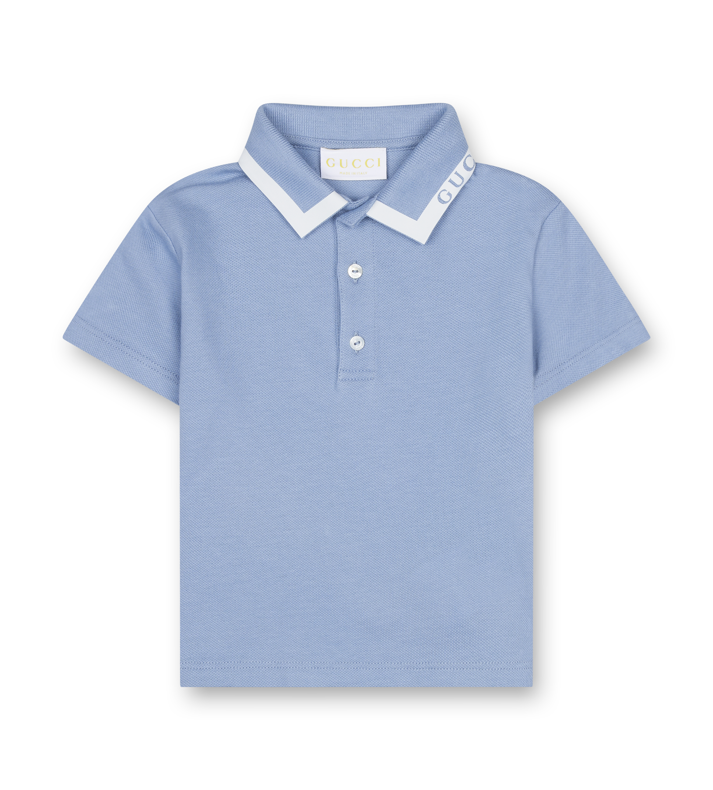 light blue polo shirt from gucci