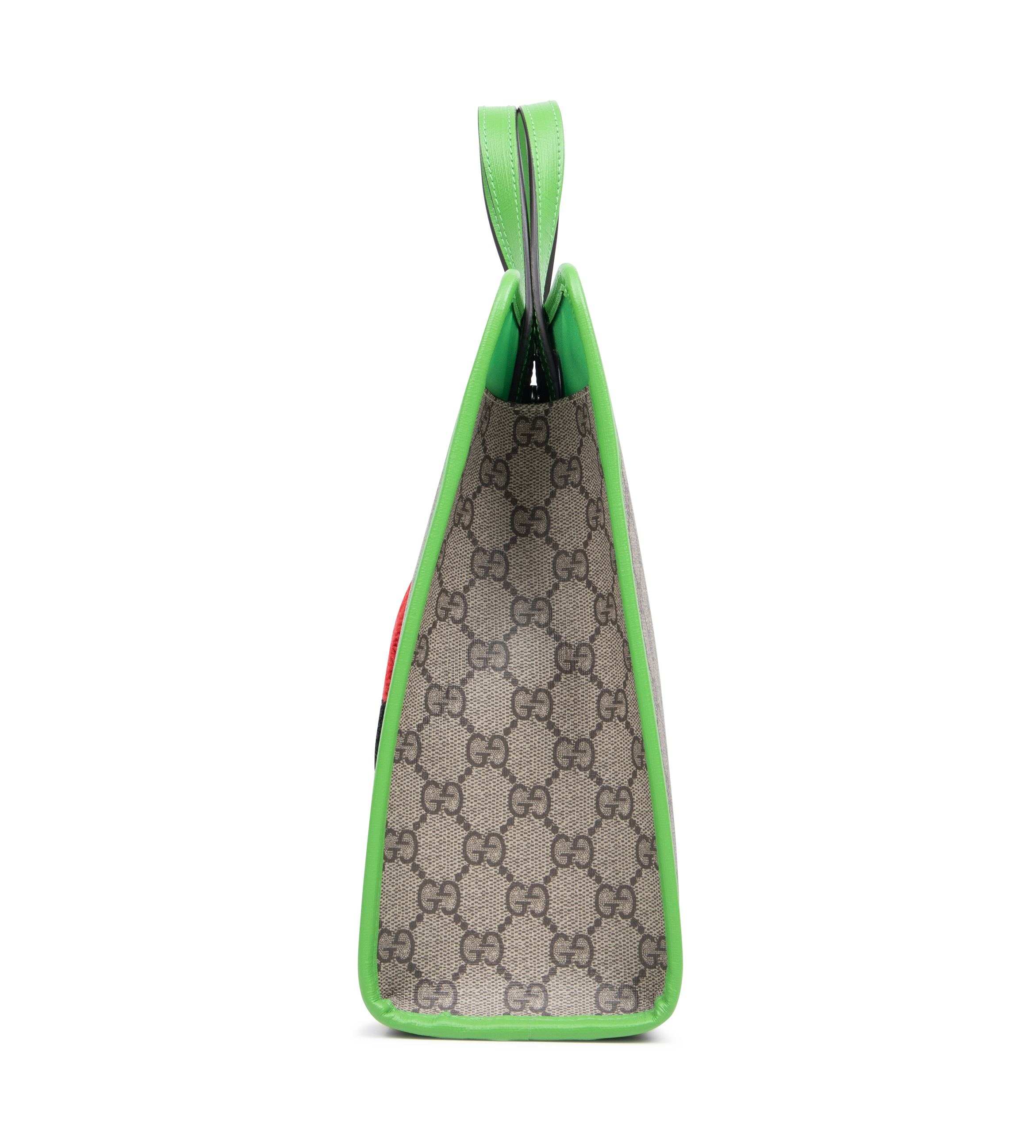 Gucci Printed GG Supreme Tote Bag in Beige/ Brown/ Green (Kids)