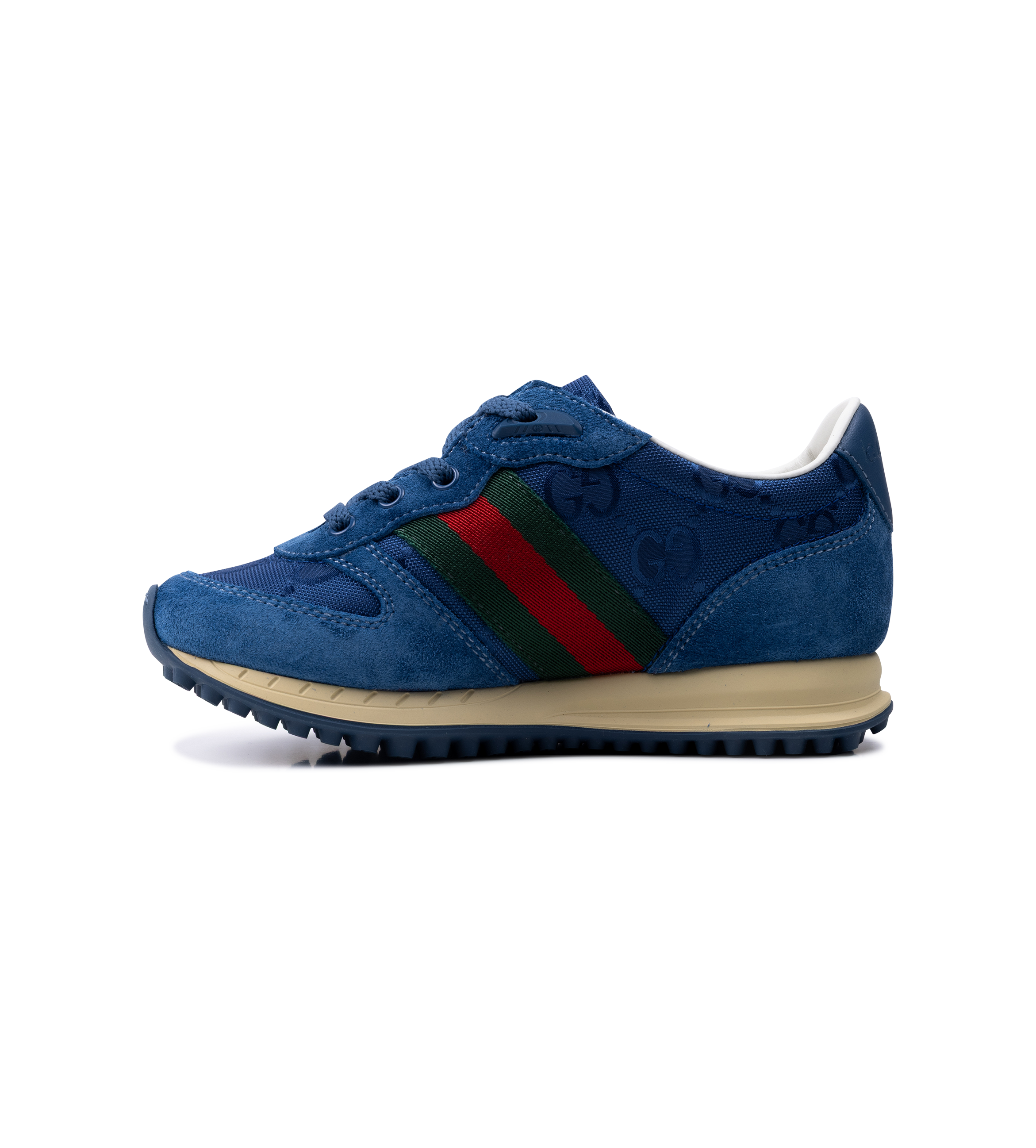 Gucci ReMotion Leather Suede Sneakers in Blue (Kids)