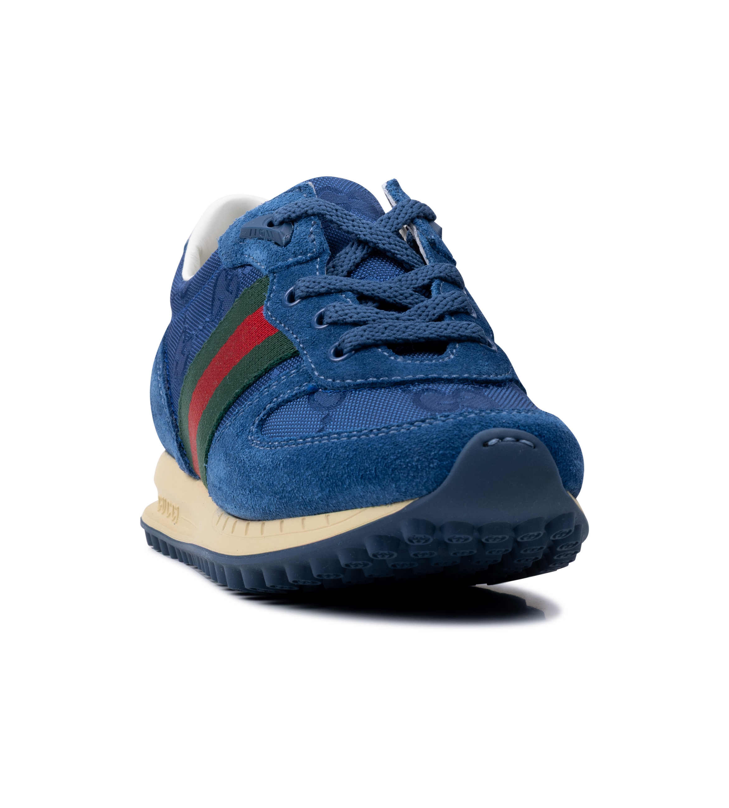 Gucci ReMotion Leather Suede Sneakers in Blue (Kids)