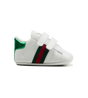 Baby Signature Stripe Ace Leather Sneaker White (Baby)