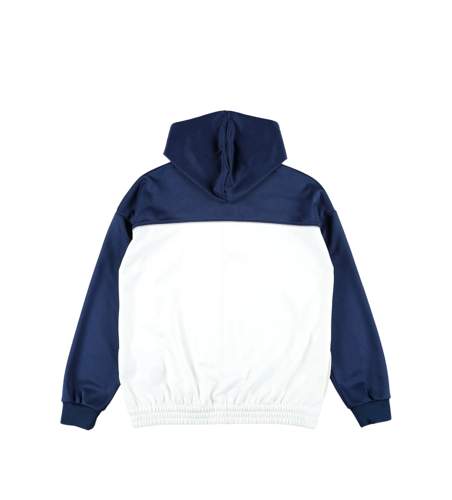 Gucci Kids Hooded Jacket in Prussian Blue/White