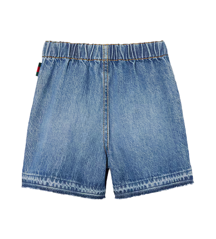 Gucci Baby Denim Bermuda in Blue