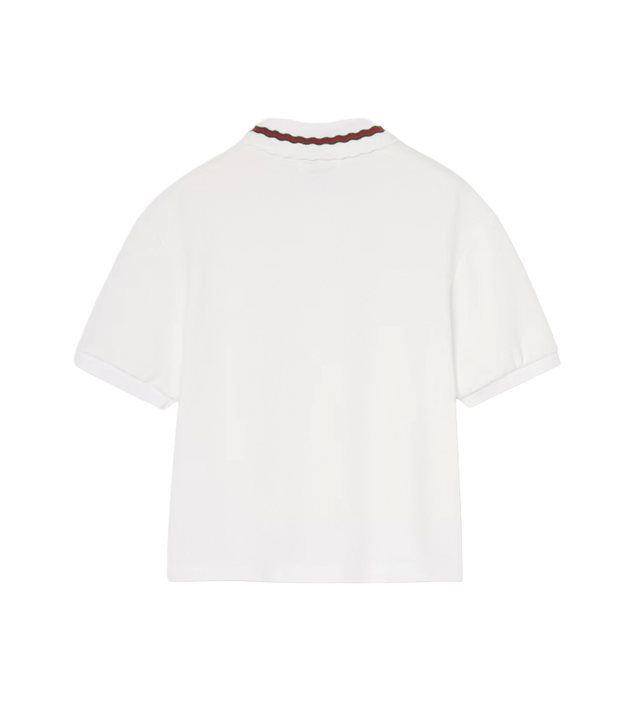 Gucci Children’s Cotton Polo Shirt in New White