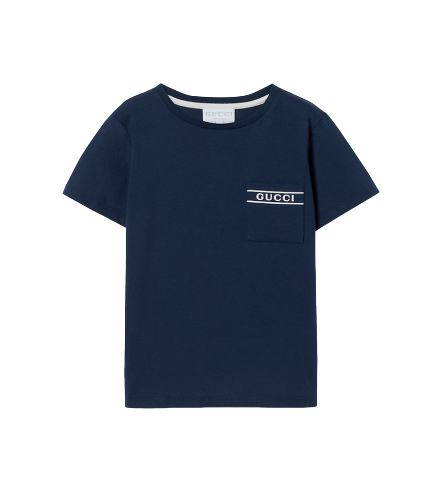 Gucci KSS26 849686 XJHNU 4087 S/S T-SHIRT PRUUSSISCH BLAUW/WIT