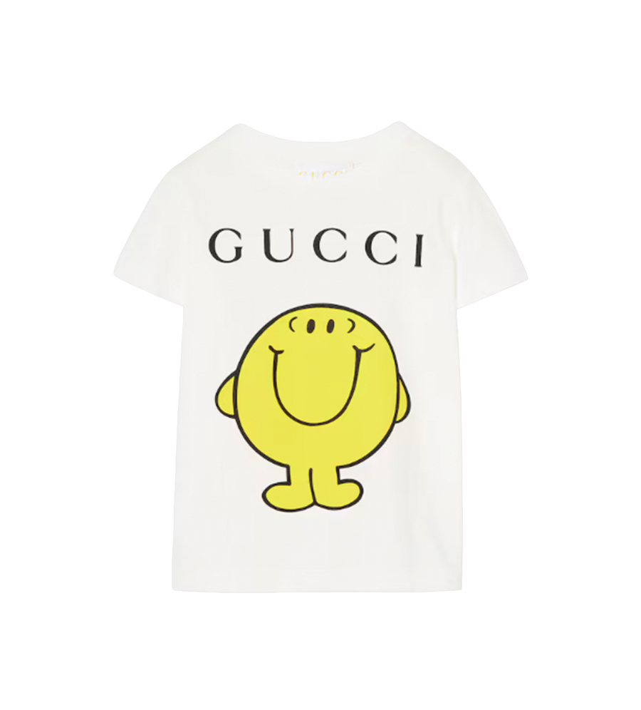 Gucci Baby Cotton T-Shirt With Print in New White