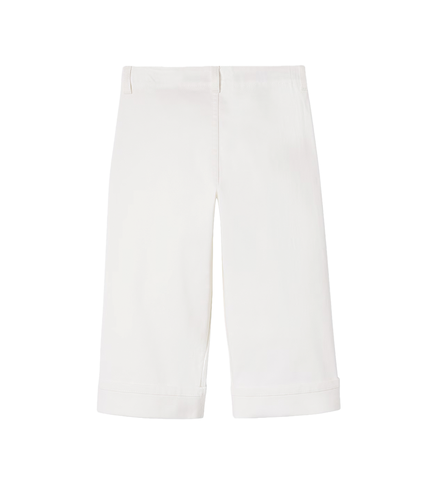 Gucci Children’s Denim Pants With Web in White