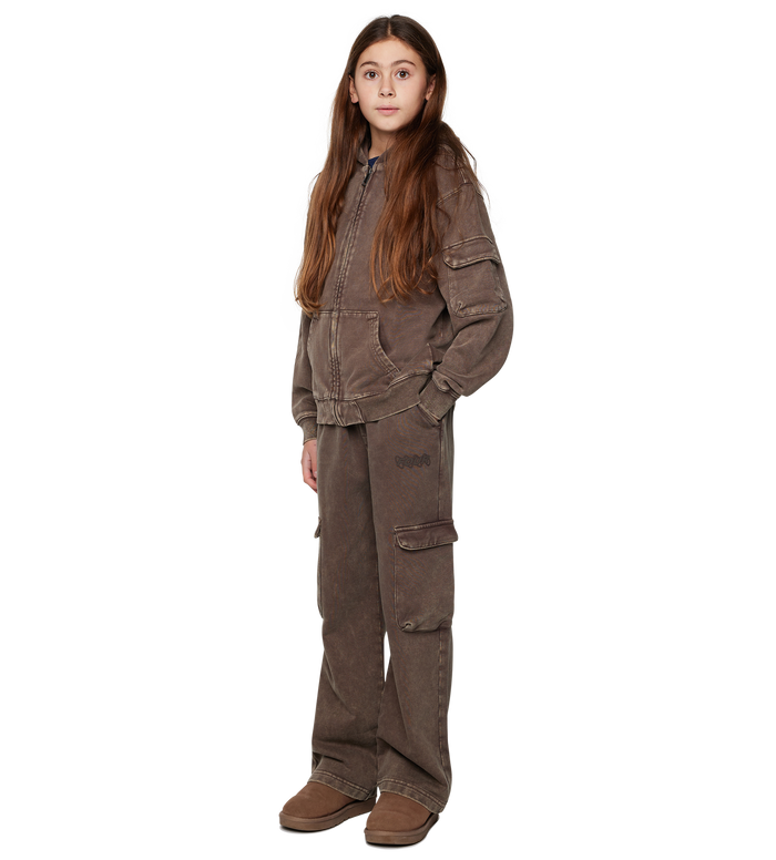 Circles Straight Leg Washed Brown