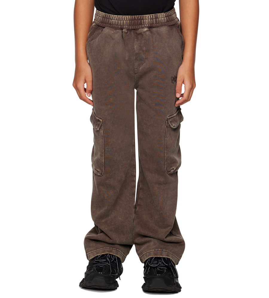 Circles Straight Leg Washed Brown