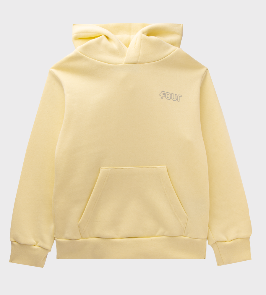 Outline Logo Hoodie Pastel Yellow
