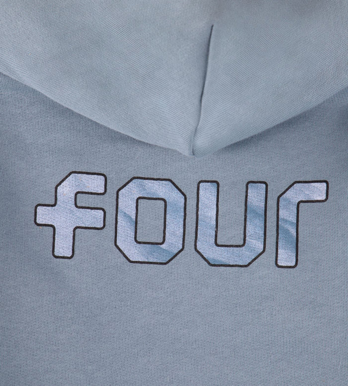 Outline Logo Hoodie Celeste