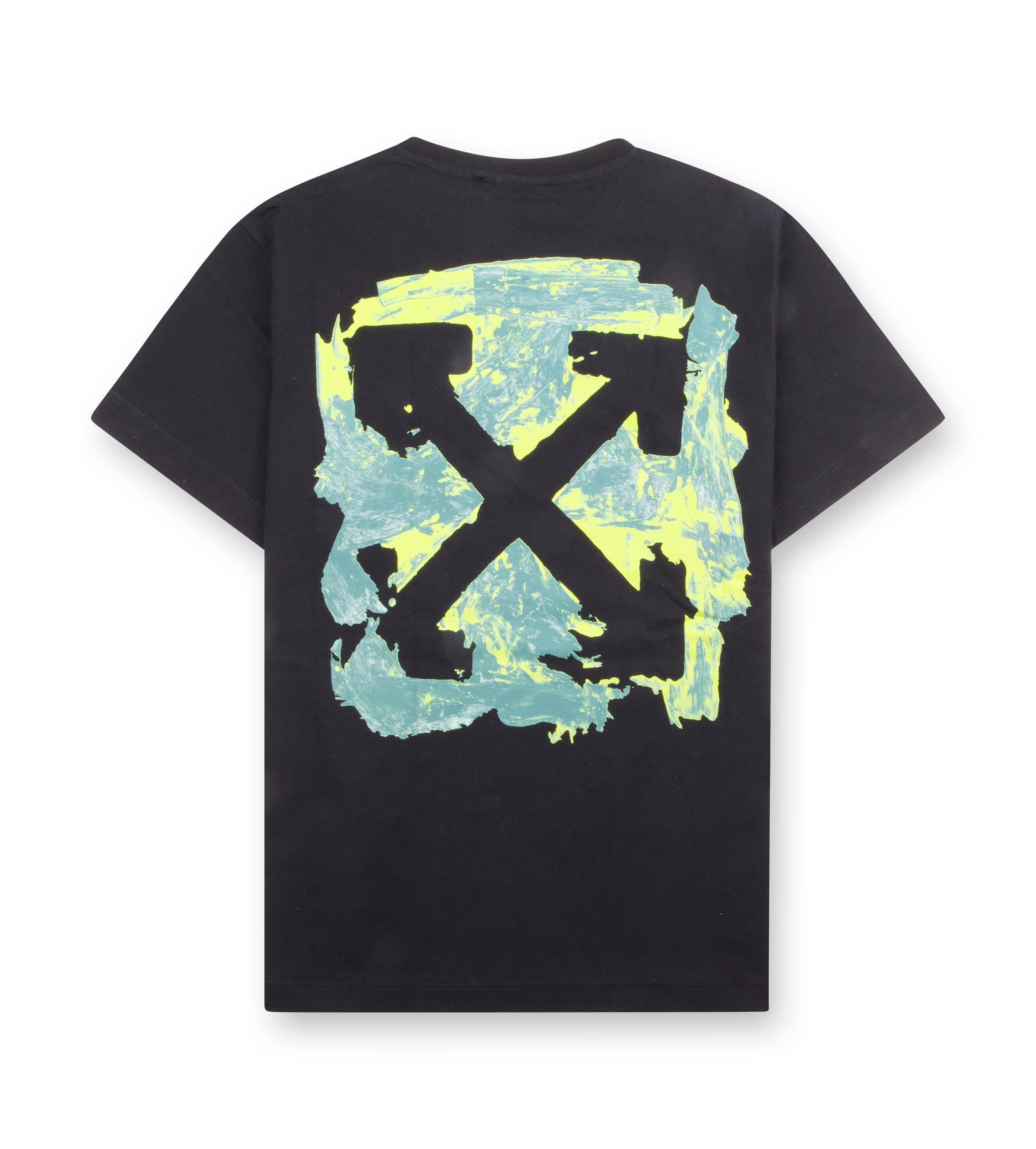 Off-White Arrow Acrylic T-Shirt in Black Neon (Kids)