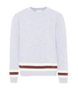 Gucci Kids Gebreide trui met webstreep in grijs