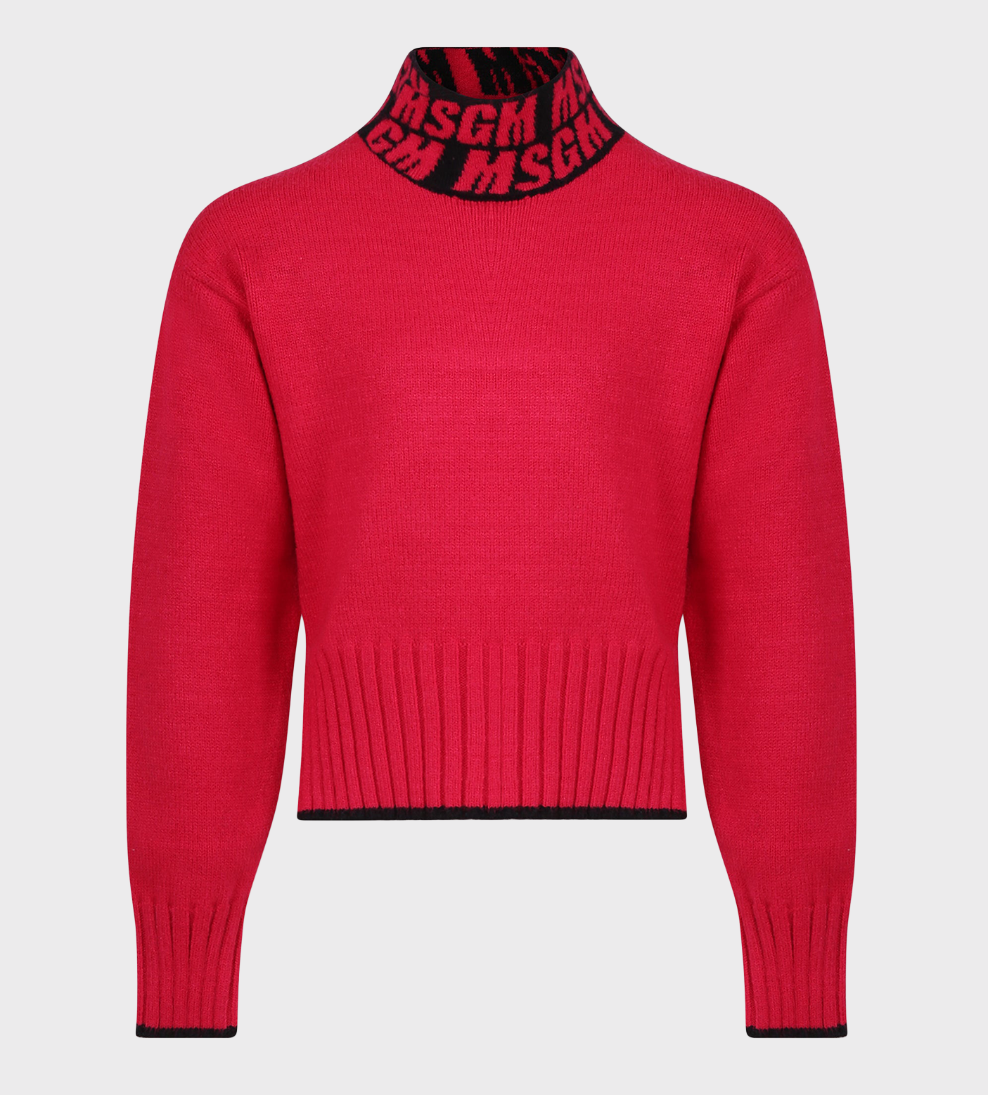 Knit Ribbed Jumper Fuchsia