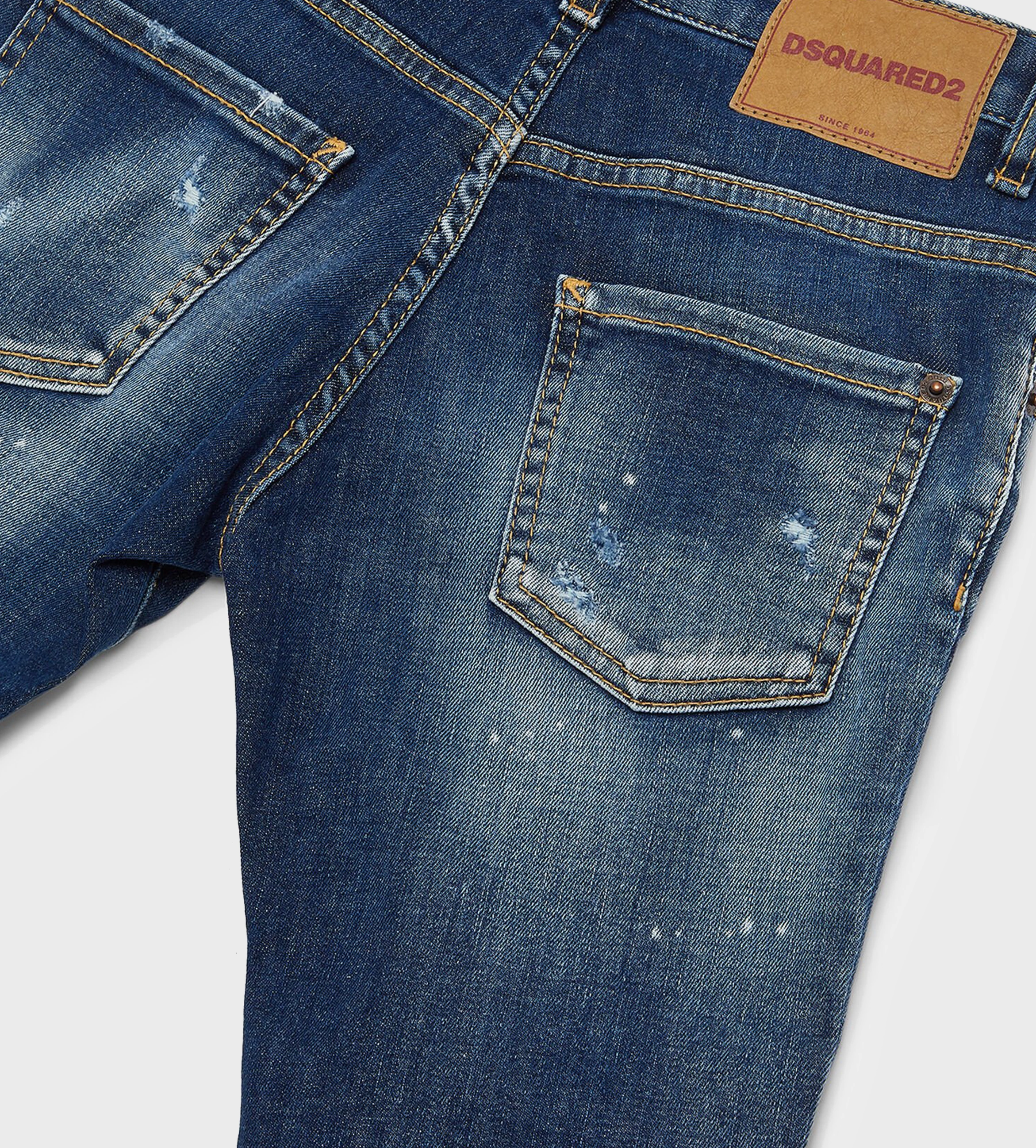 Graphic-Print Straight-leg Jeans Blue
