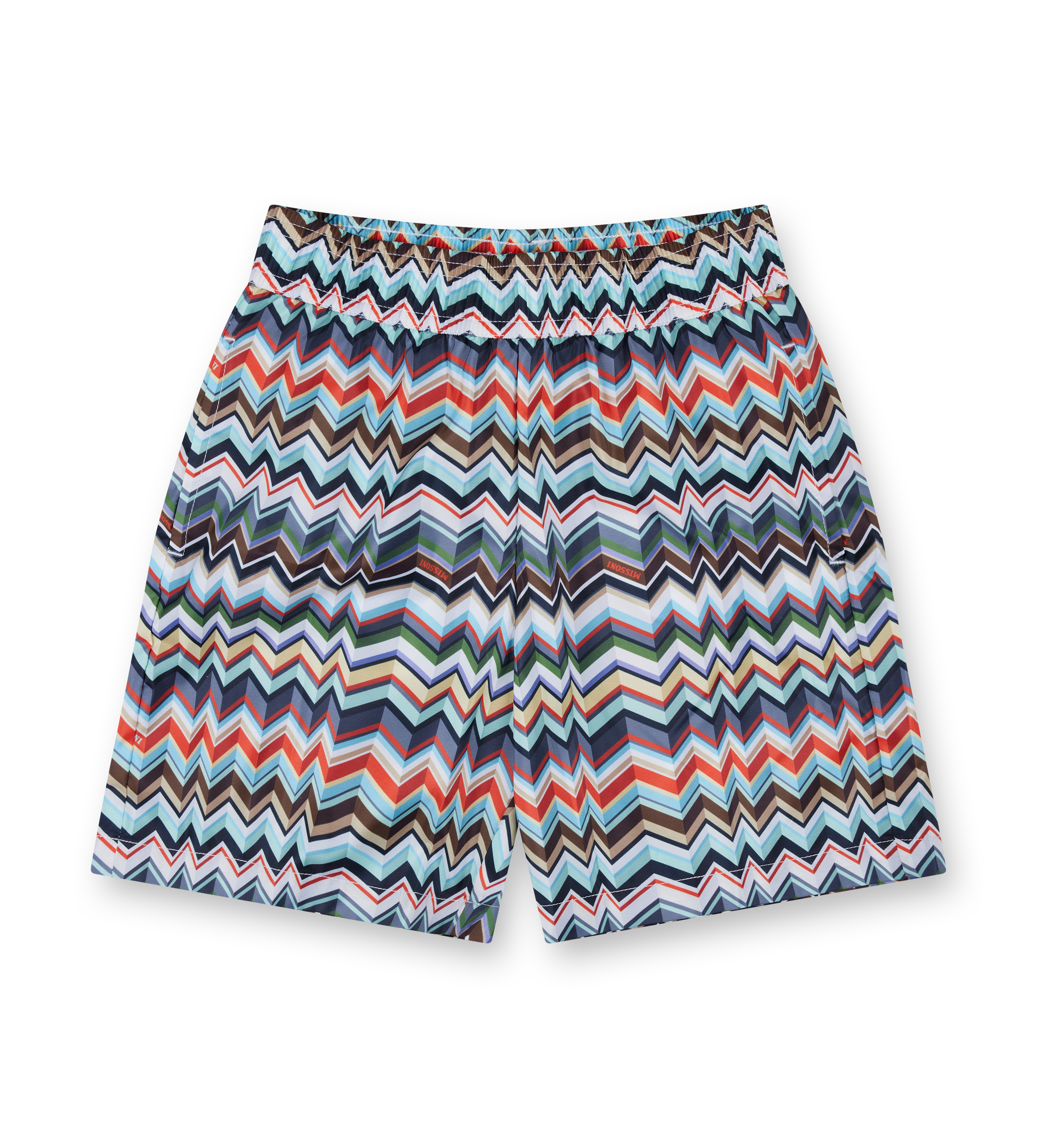 Missoni Kids Zigzag Swim Shorts in Black