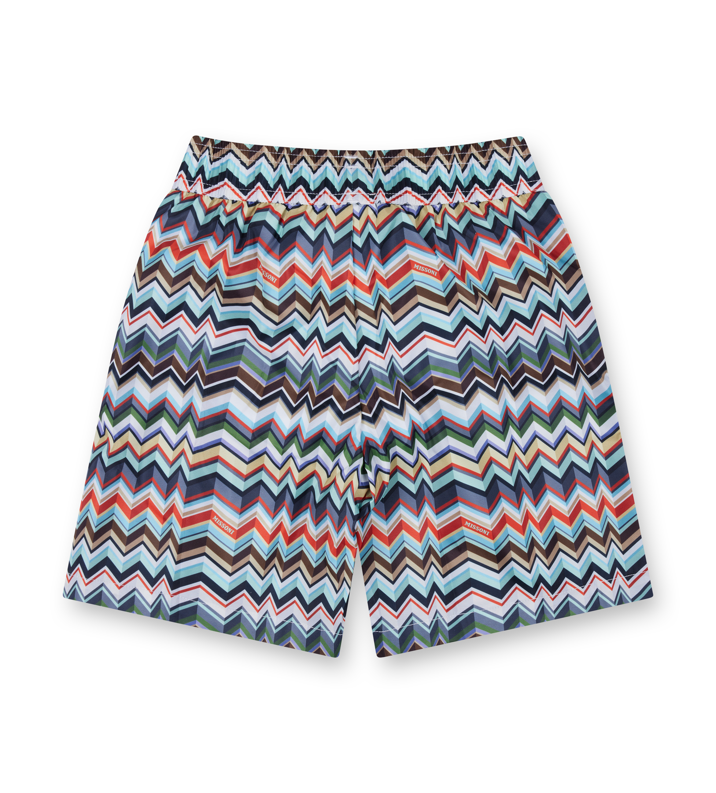 Missoni Kids Zigzag Swim Shorts in Black