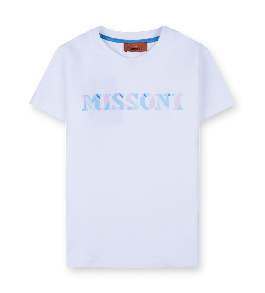 Missoni Girls Zigzag T-Shirt in White