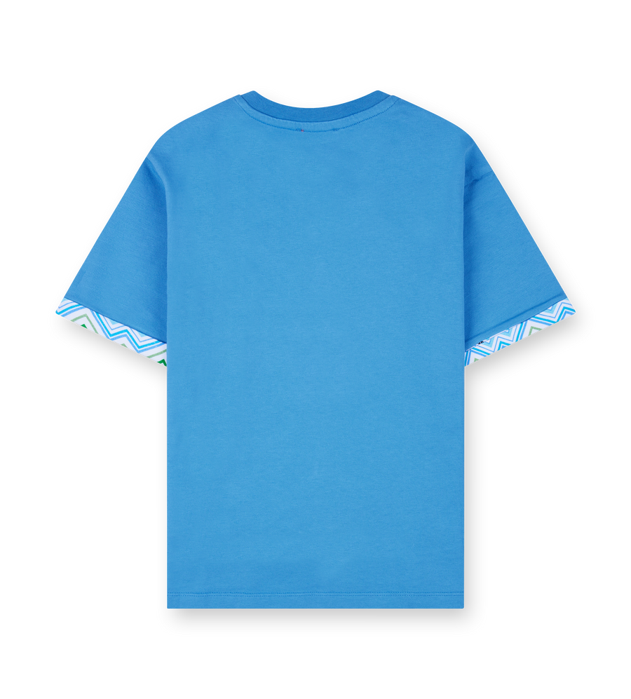 Missoni Embroidered Logo T-Shirt in Blue