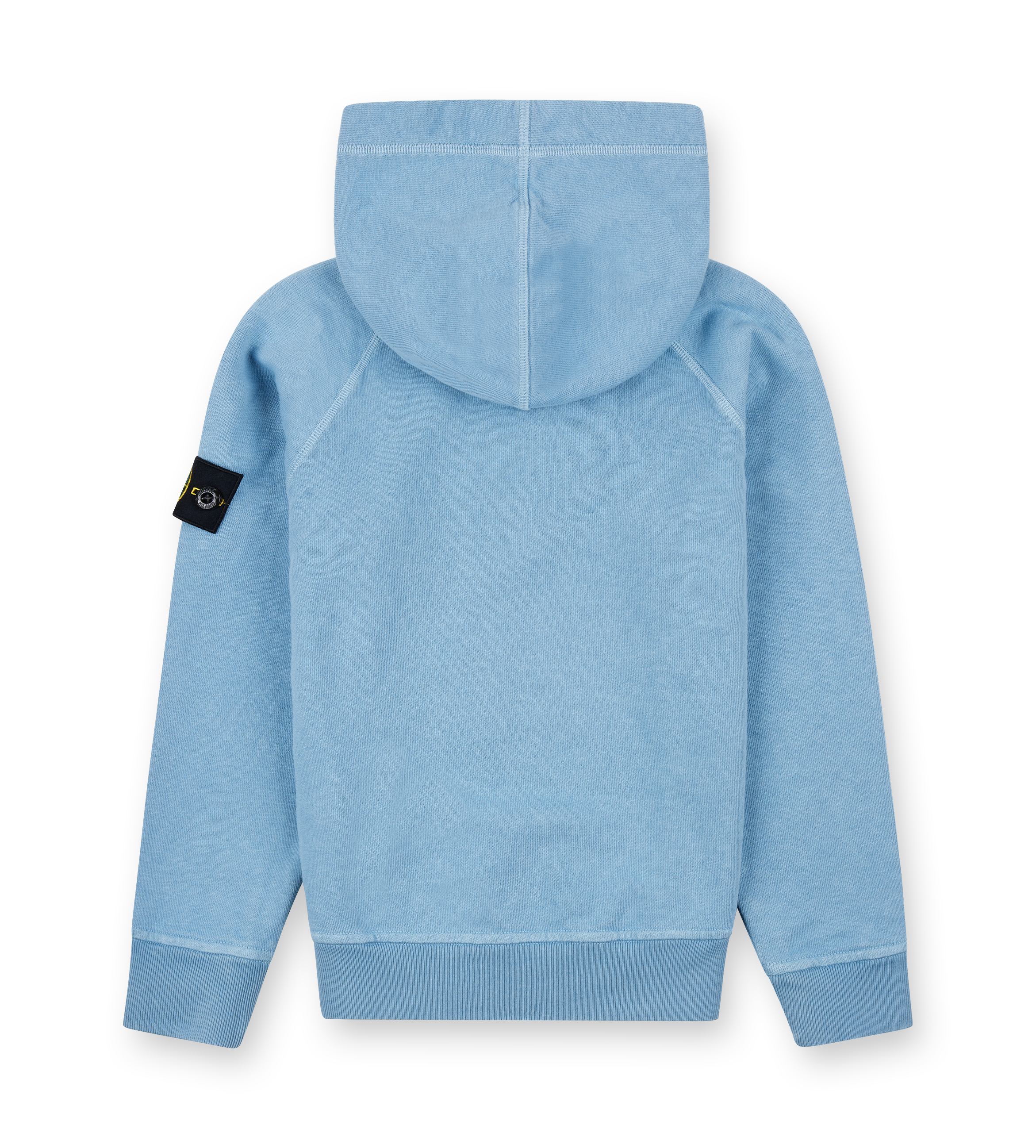 Stone Island Malfilé Fleece Hoodie in Dust Blue
