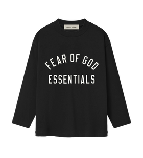 Kids Training 90s Long Sleeve Tee in Vintage Black