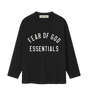 Kids Training 90s Long Sleeve Tee in Vintage Black