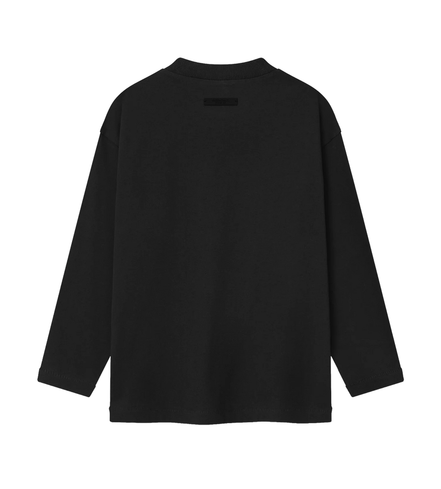 Essentials Training 90s Long Sleeve Tee in Vintage Black (Kids)
