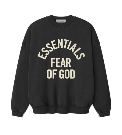 Kids Campus Jaren 90 Crewneck Sweatshirt in Faded Zwart