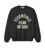 Kids Campus 90s Crewneck Sweatshirt in Faded Black