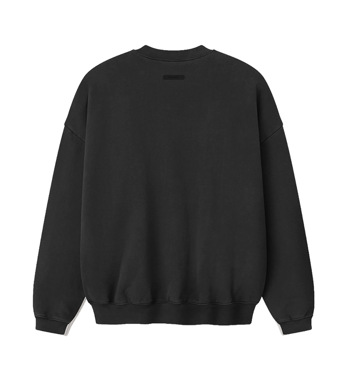 Kids Campus 90s Crewneck Sweatshirt in Faded Black