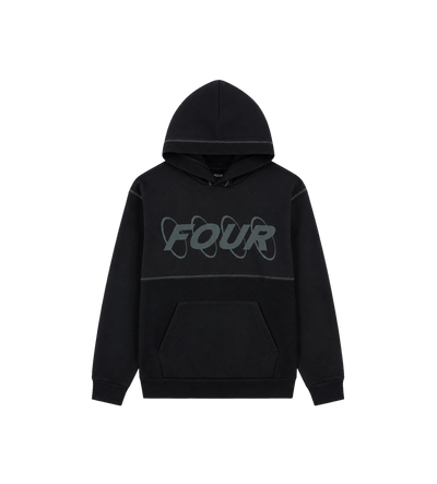 Circles Inside Out Hoodie Black