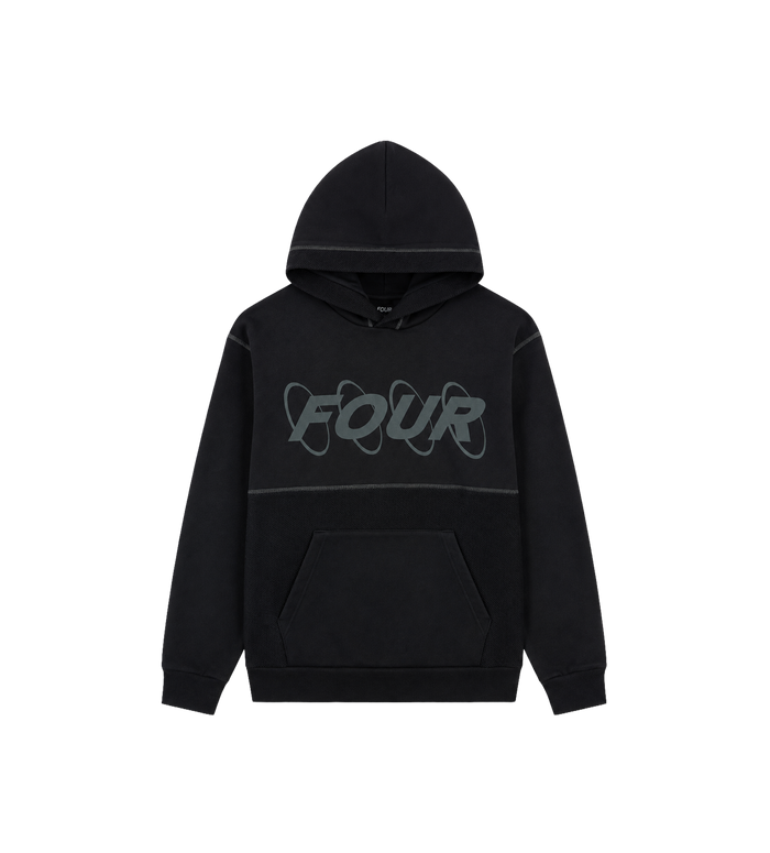Circles Inside Out Hoodie Zwart