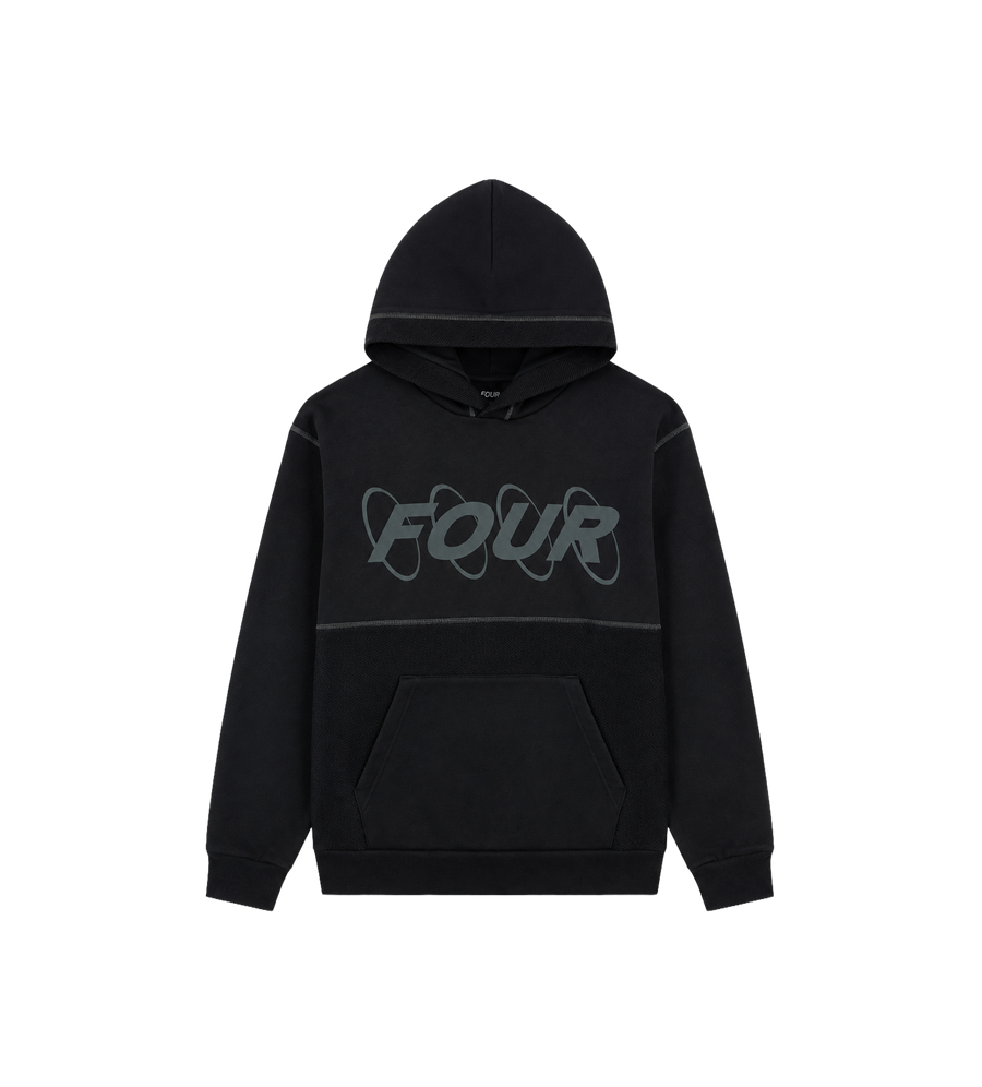 Circles Inside Out Hoodie Zwart