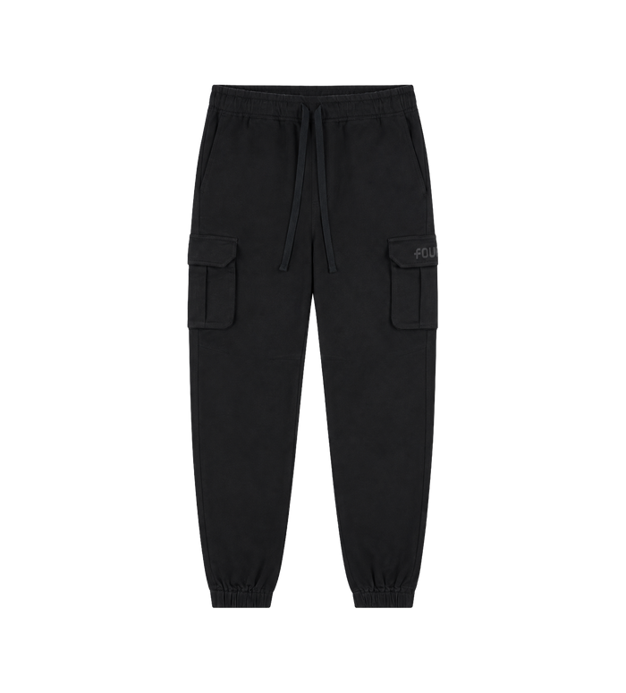 Logo Parachute Pants Black