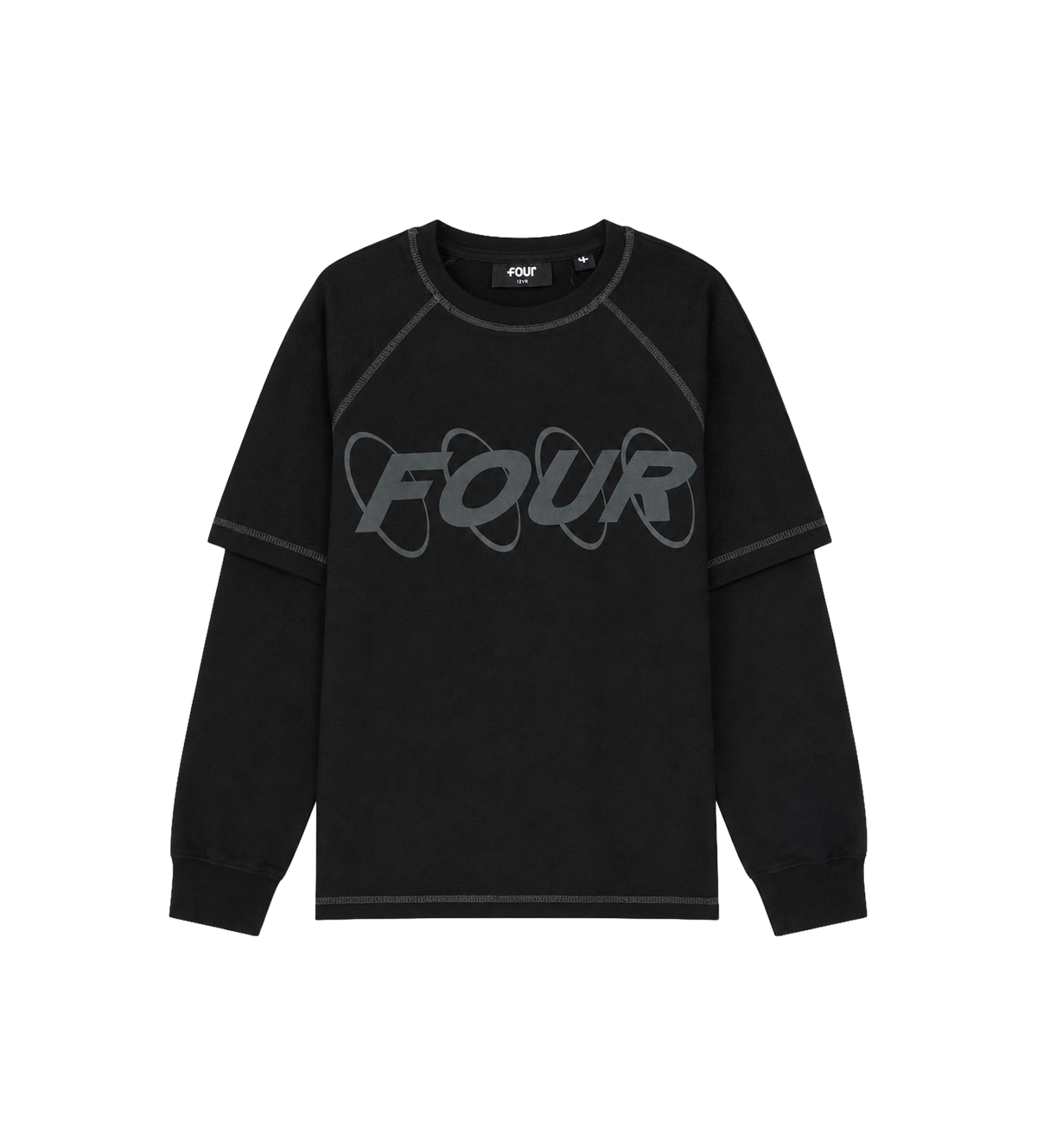 Circles Inside Out Longsleeve DL Zwart