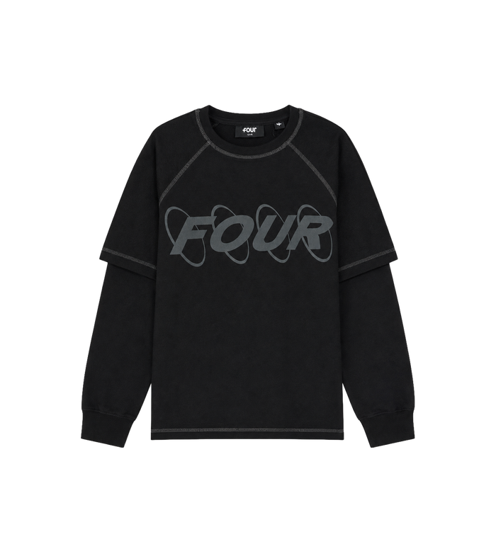 Circles Inside Out Longsleeve DL Zwart