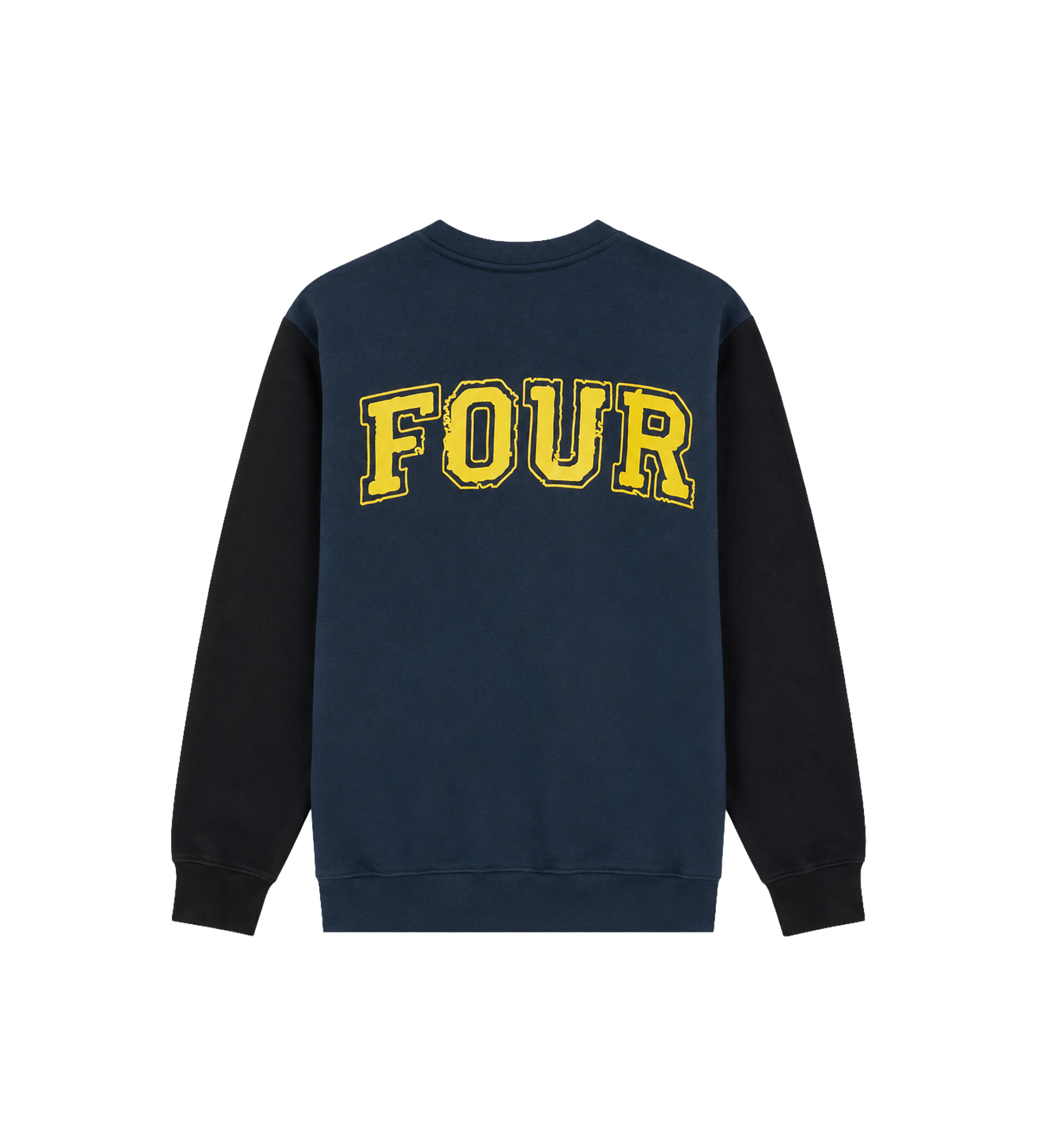 Special Two Tone Crewneck Marineblauw/ Zwart