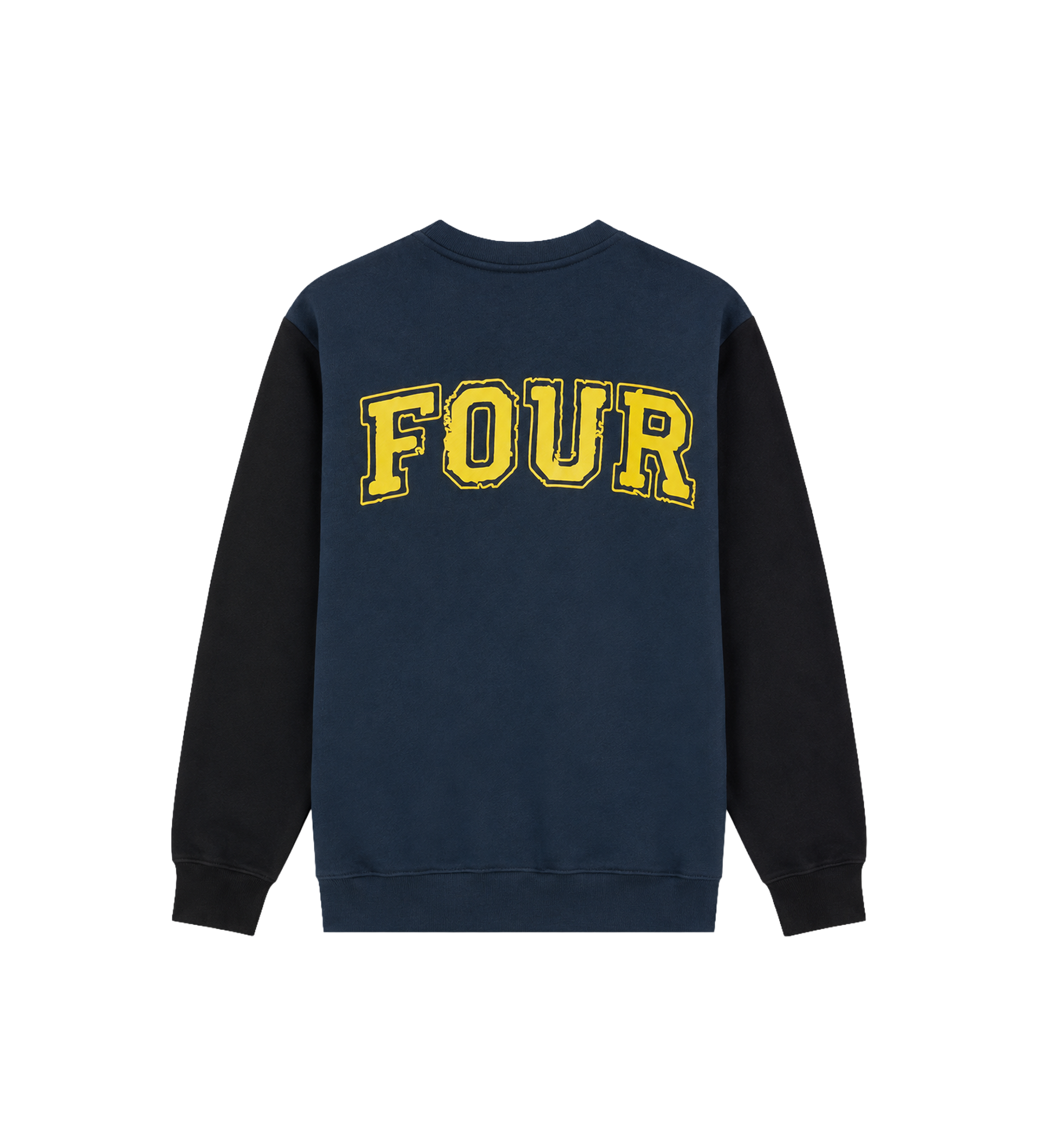 Special Two Tone Crewneck Marineblauw/ Zwart