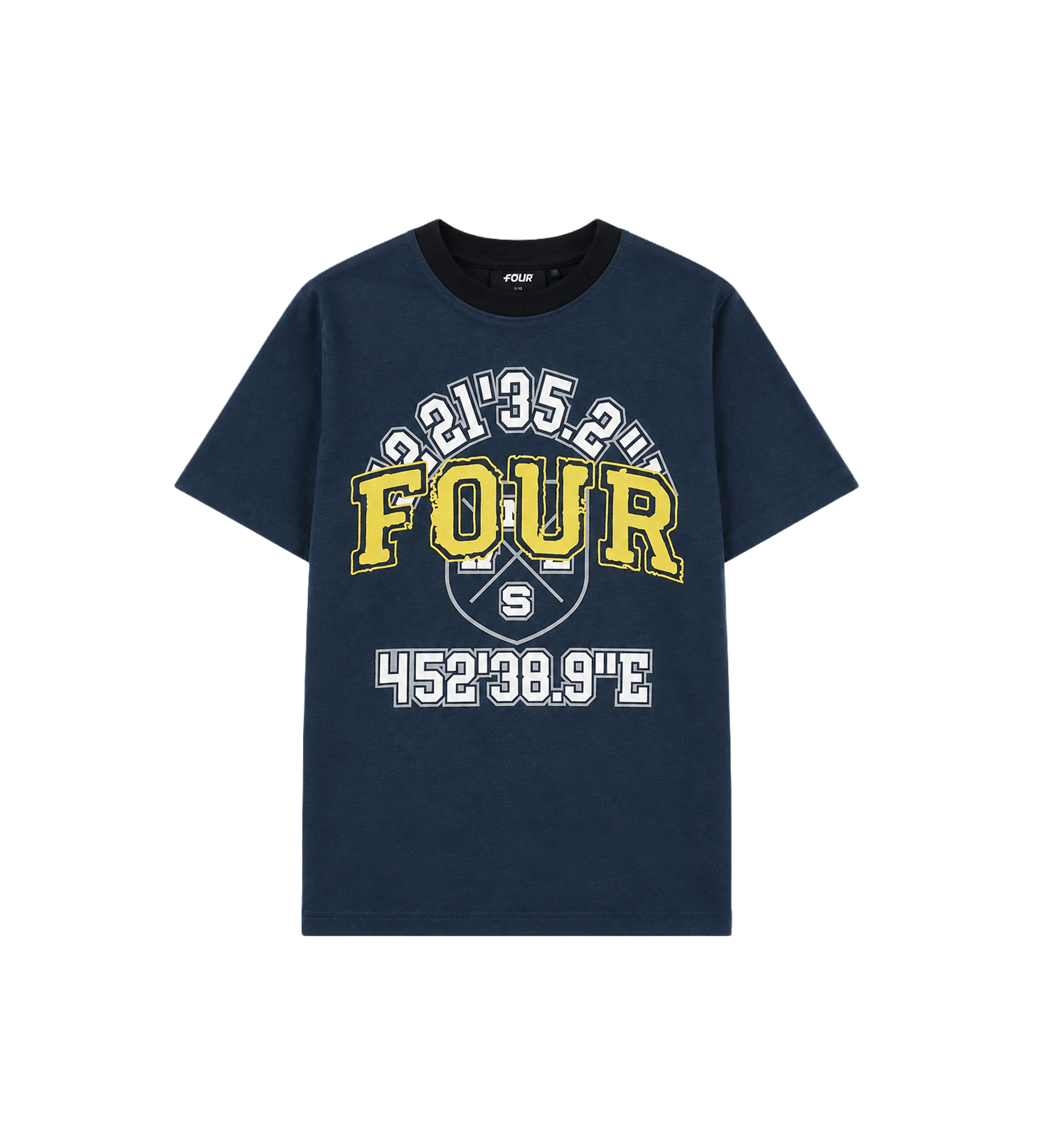 Special Two Tone T-shirt Marineblauw/ Zwart