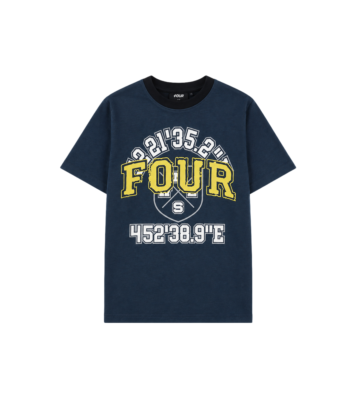 Special Two Tone T-shirt Marineblauw/ Zwart