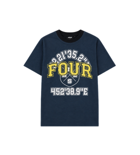 Special Two Tone T-shirt Marineblauw/ Zwart