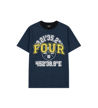 Special Two Tone T-shirt Marineblauw/ Zwart