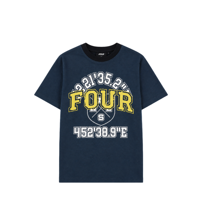 Special Two Tone T-shirt Marineblauw/ Zwart