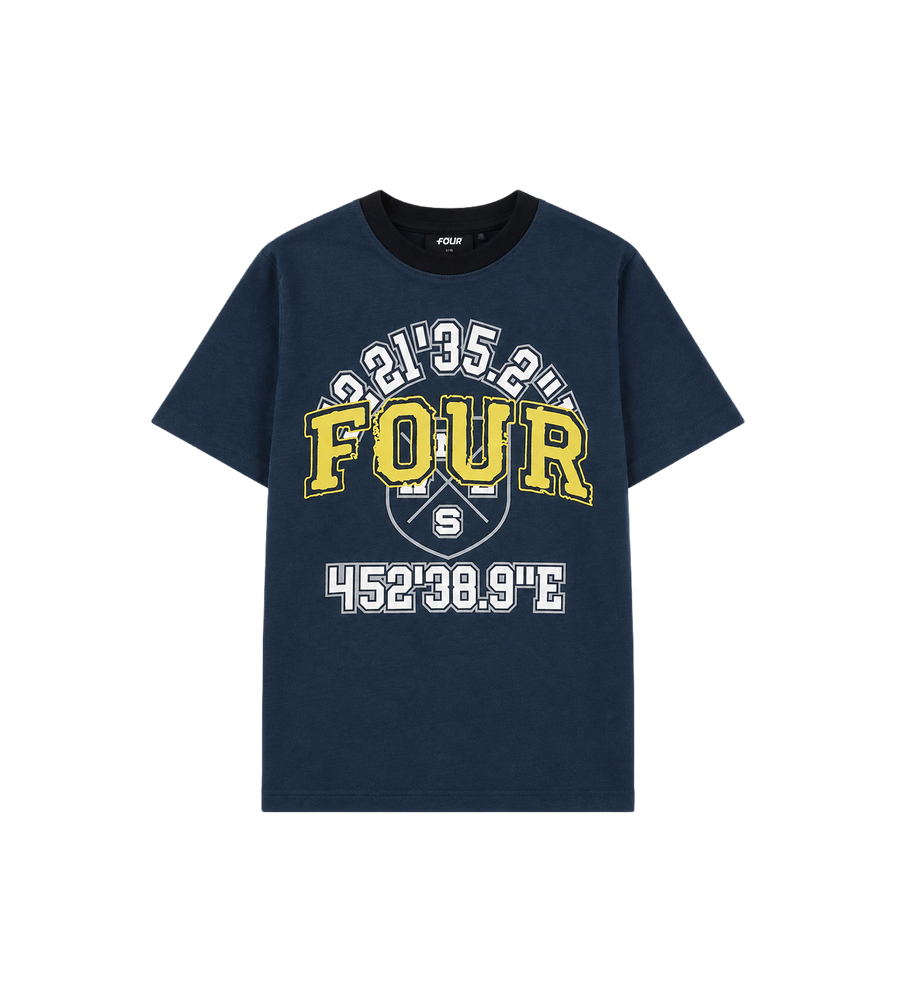 Special Two Tone T-shirt Marineblauw/ Zwart